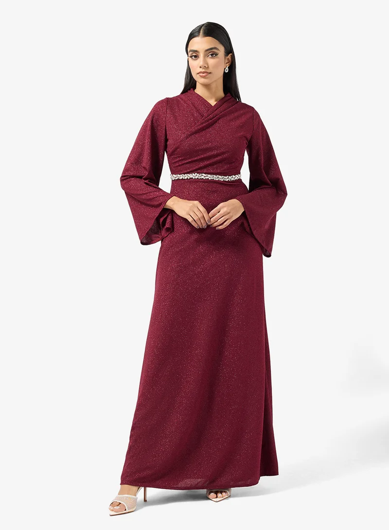 Khizana  Shimmer A-line Dress for Women | Best Price UAE